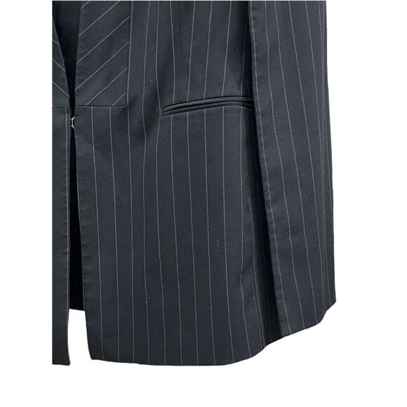 BCBGmaxazria Women's Black & White Striped Open-Front Jacket Size L NWOT - Picture 5 of 9